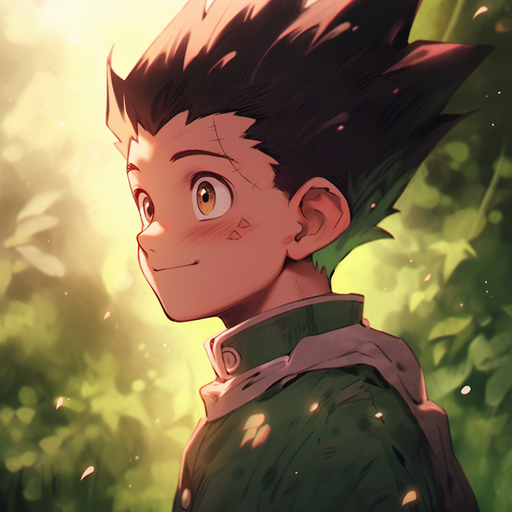 Happy portrait of a character from Hunter x Hunter with an epic smile.