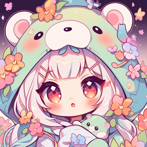 Cute cartoon-style profile picture of a kawaii character.