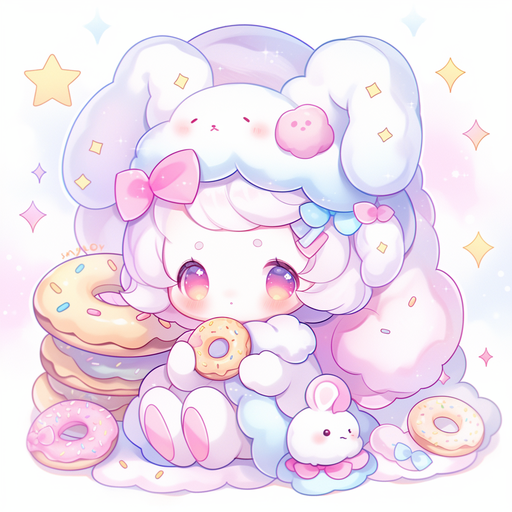 Cute and playful Cinnamoroll profile picture featuring kawaii design.