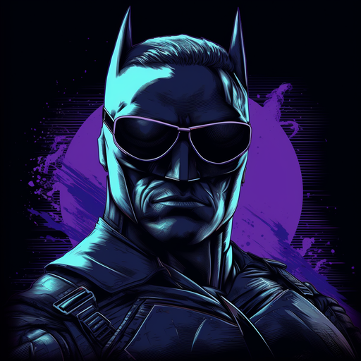 Cool, sunglasses-clad Batman pfp.