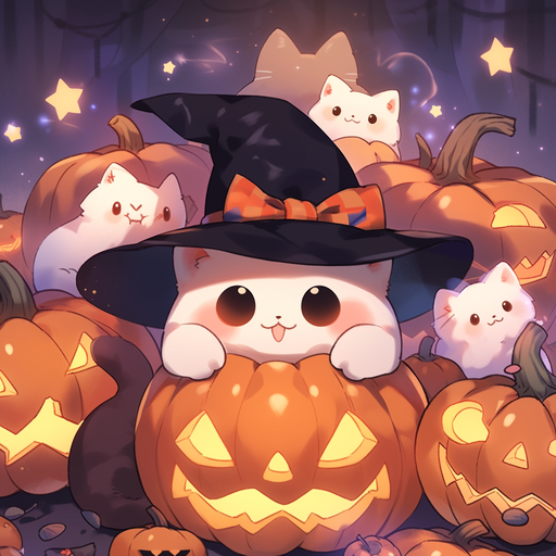 Cute cat wearing a Halloween costume.