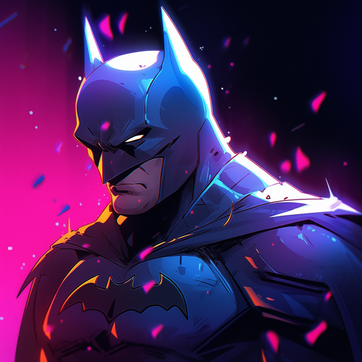 Batman's profile picture, a stylized depiction of the iconic superhero in black and gray with the bat symbol.