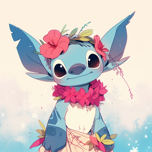 Lilo & Stitch character in animated style.