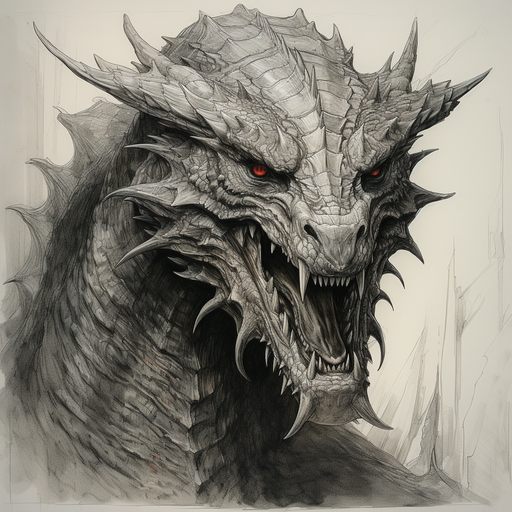 Smaug-inspired dragon profile picture.