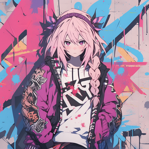 Astolfo graffiti-inspired profile picture.