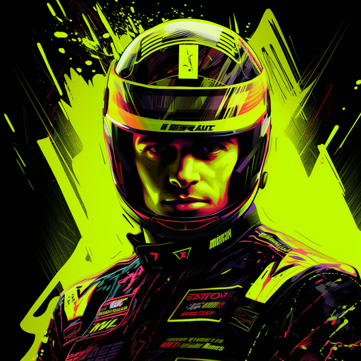 Max Verstappen profile picture in vibrant acid green.