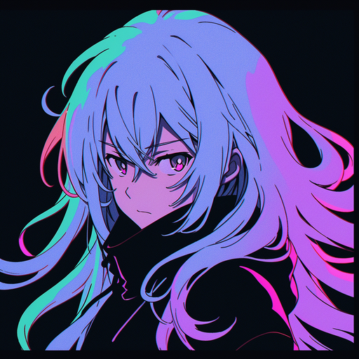 Rimuru Tempest in risograph style pfp.