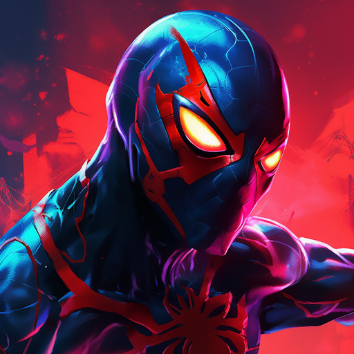 Spiderman 2099 in vibrant colors