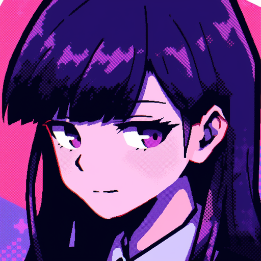 Komi in 8-bit pixel art.