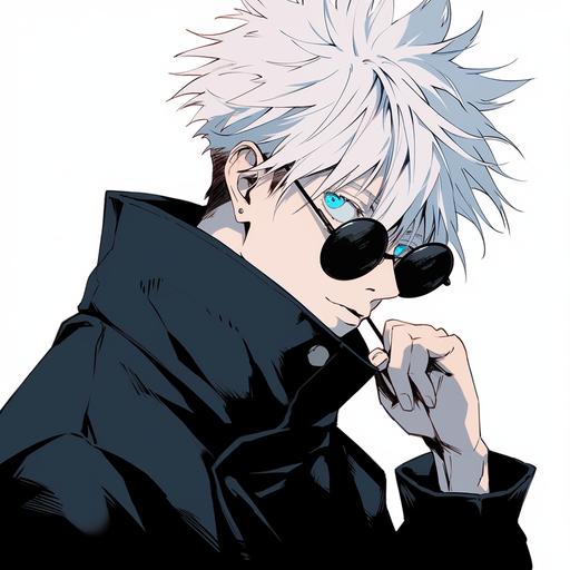 Gojo Satoru, a cute small anime character from Jujutsu Kaisen.