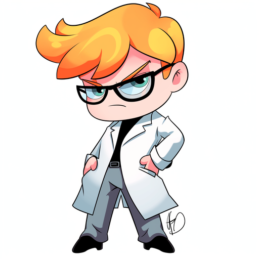 Chibi-style depiction of Dexter from Dexter's Laboratory.