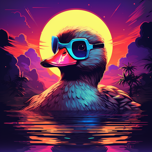 Retrowave duck profile picture