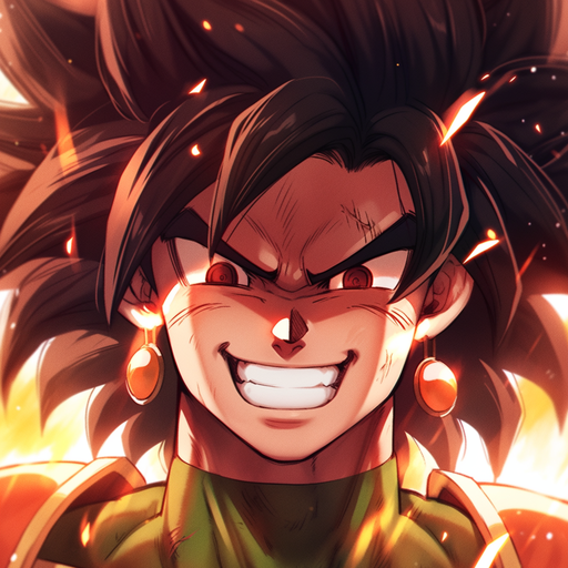 Broly, a character from Dragon Ball, depicted in a profile picture.