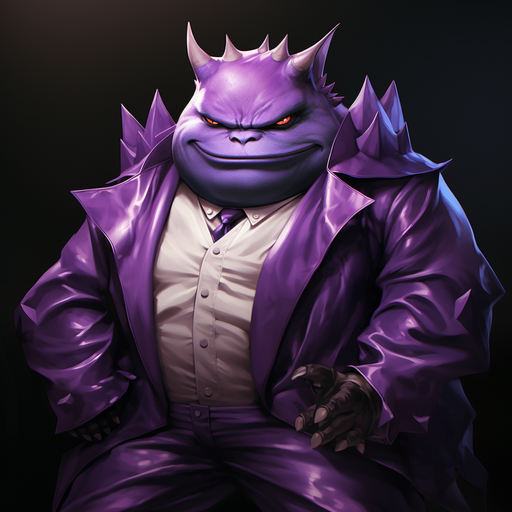 Fashionable Gengar with a stylish design and vibrant colors.