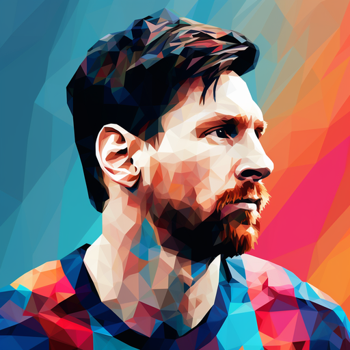 Minimalist profile picture of Messi