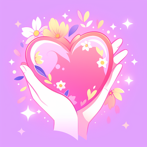 Pixel art icon of a heart in a cute and colorful vector style.