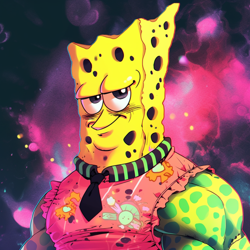 SpongeBob SquarePants in a colorful profile picture.