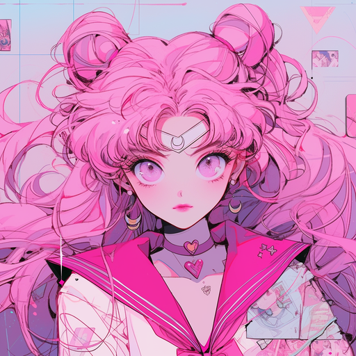 Sailor Moon-inspired profile picture featuring a colorful design.