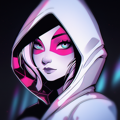 Spider-Gwen in DC Comics style pfp.