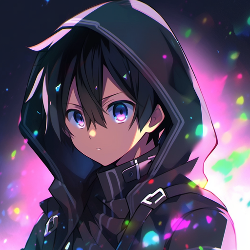 Kirito from Sword Art Online with a cute profile picture.