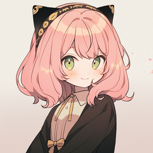 Anya, a character from Spy x Family anime, portrayed in a pfp created using AI.