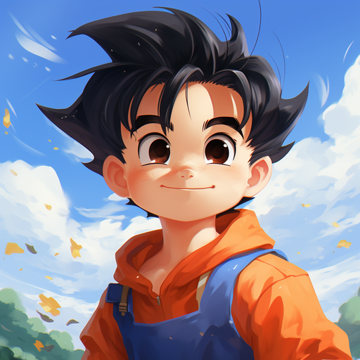 Smiling and adorable Gohan profile picture.