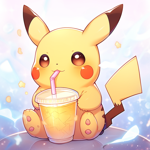 Strong and adorable Pikachu profile picture featuring vibrant colors.