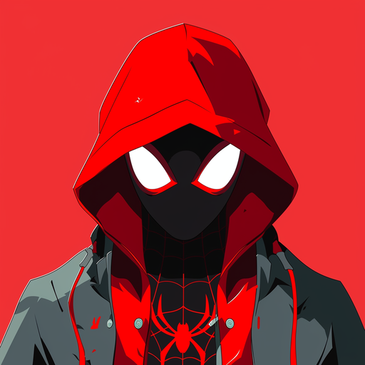 Miles Morales Spider-Man flat icon pfp