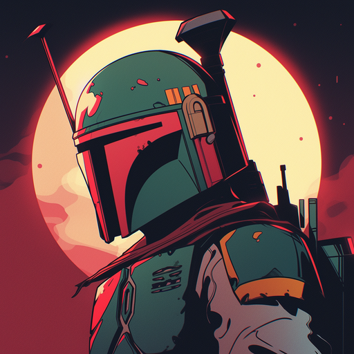Boba Fett, a popular Star Wars character, displayed as a profile picture (pfp).