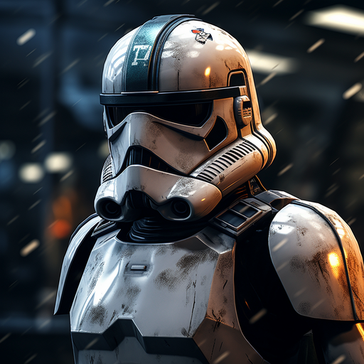 Armed clone trooper from Star Wars franchise with an epic profile picture.