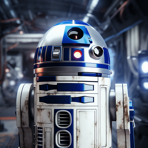 R2-D2, a popular Star Wars character, depicted in a generated profile picture (pfp).