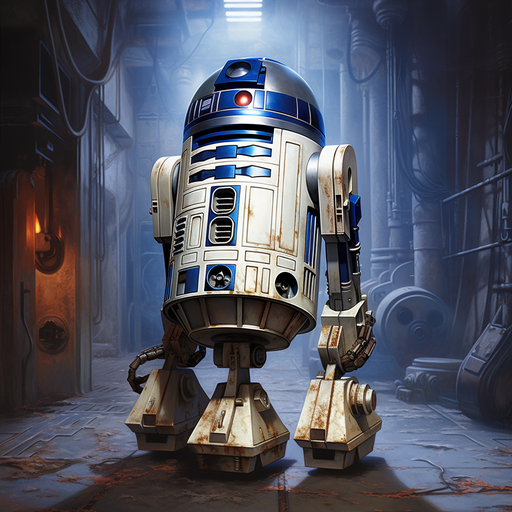 R2-D2, a famous droid from Star Wars.