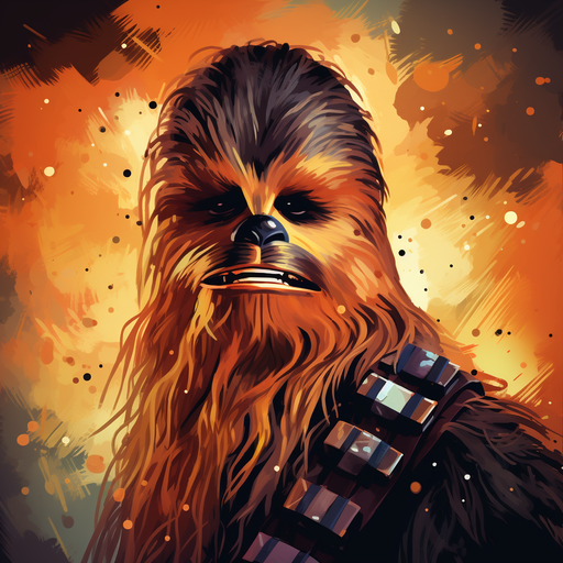 Chewbacca from Star Wars in a profile picture format.