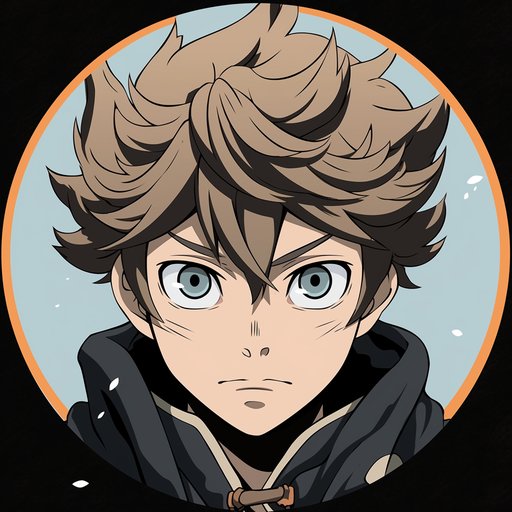 Smiling, cute portrait of Asta from Black Clover.