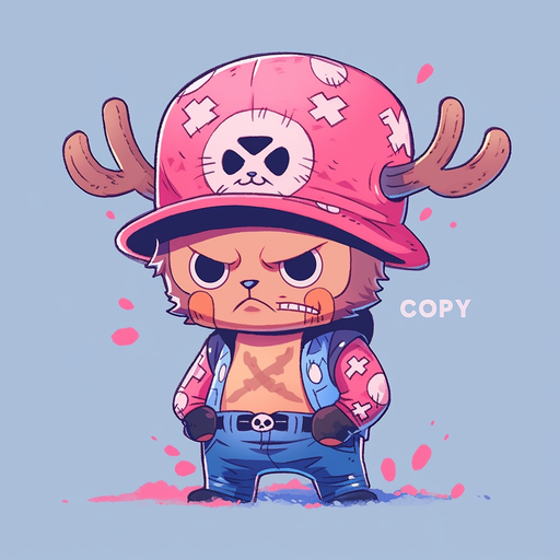 Chibi-style depiction of Tony Chopper, a character from One Piece.