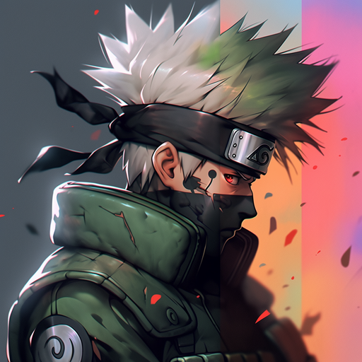 Kakashi Hatake, a captivating profile picture exuding golden hues and an intense aura.