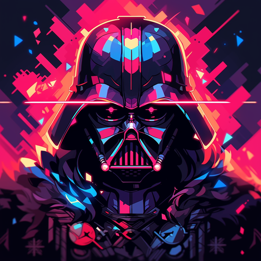 Darth Vader pixel art profile picture.