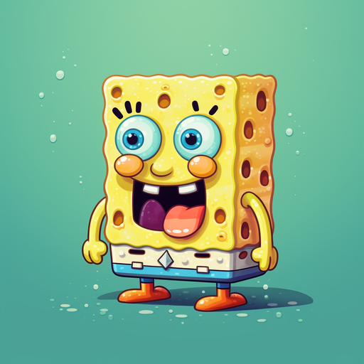Pixel art depiction of SpongeBob SquarePants - a cute, meme-inspired profile picture.