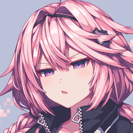 Astolfo, a character with an 8-bit design, is depicted in this image.