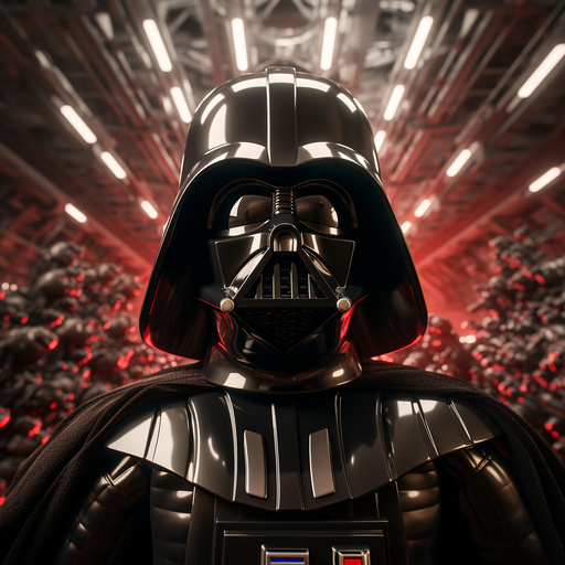 Close-up of Lego Darth Vader from Star Wars.