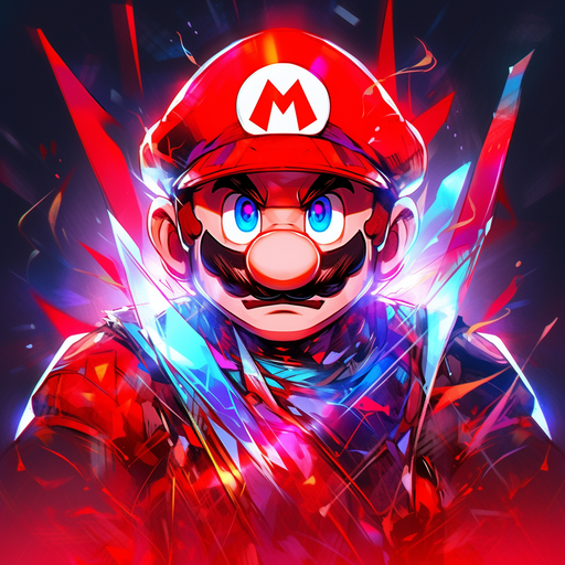 Metal Mario profile picture emblem.