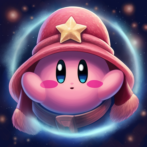 Colorful Kirby pfp with a friendly face and round shape.