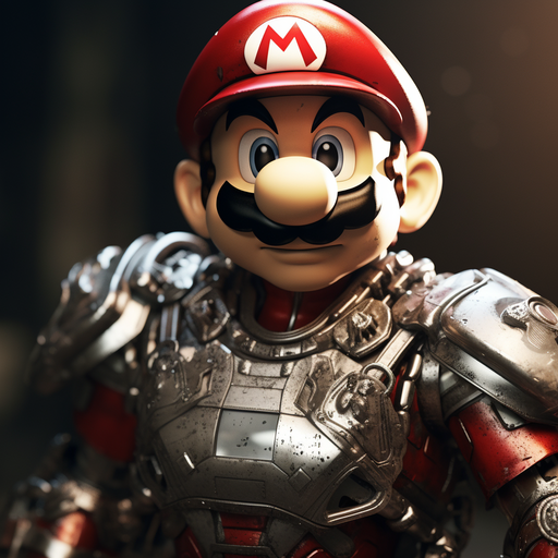 Metal Mario from the Mario video game series.
