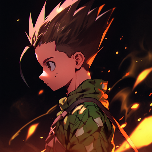 Gon PFP with vibrant colors, featuring anime-style artwork.