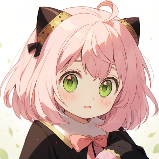 Anya, a character from the Spy x Family anime, is depicted in this AI-generated profile picture.