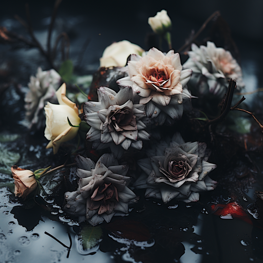Dark aesthetic flower profile picture (PFP)