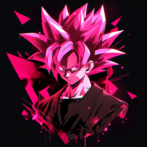 Goku Black with vibrant block colors.