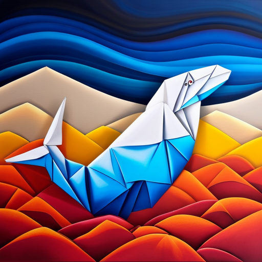 An Origami Beluga PFP