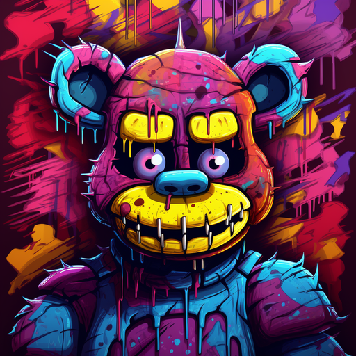 Graffiti-style profile picture of a Five Nights at Freddy's character.