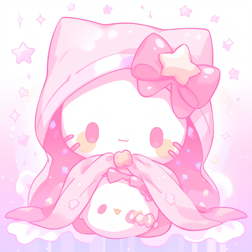 Hello Kitty-inspired cute and pink profile picture (PFP).